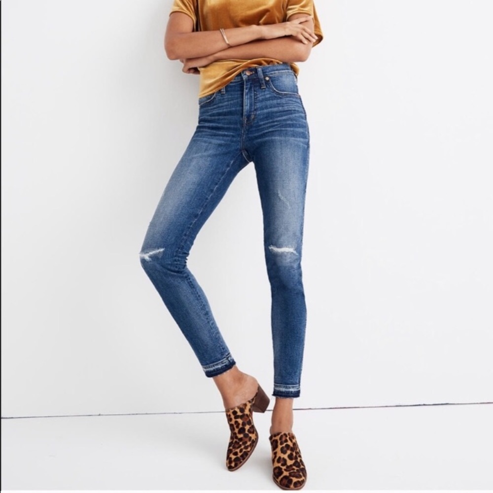 MADEWELL 9” High Rise Skinny Jeans York Wash 23